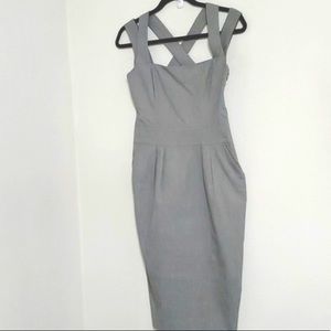 REISS CrissCross Sexy Dress Pockets SZ 6 Professional KATE MIDDLETON cocktails